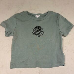 Garage Kids Teal Dragon Tee